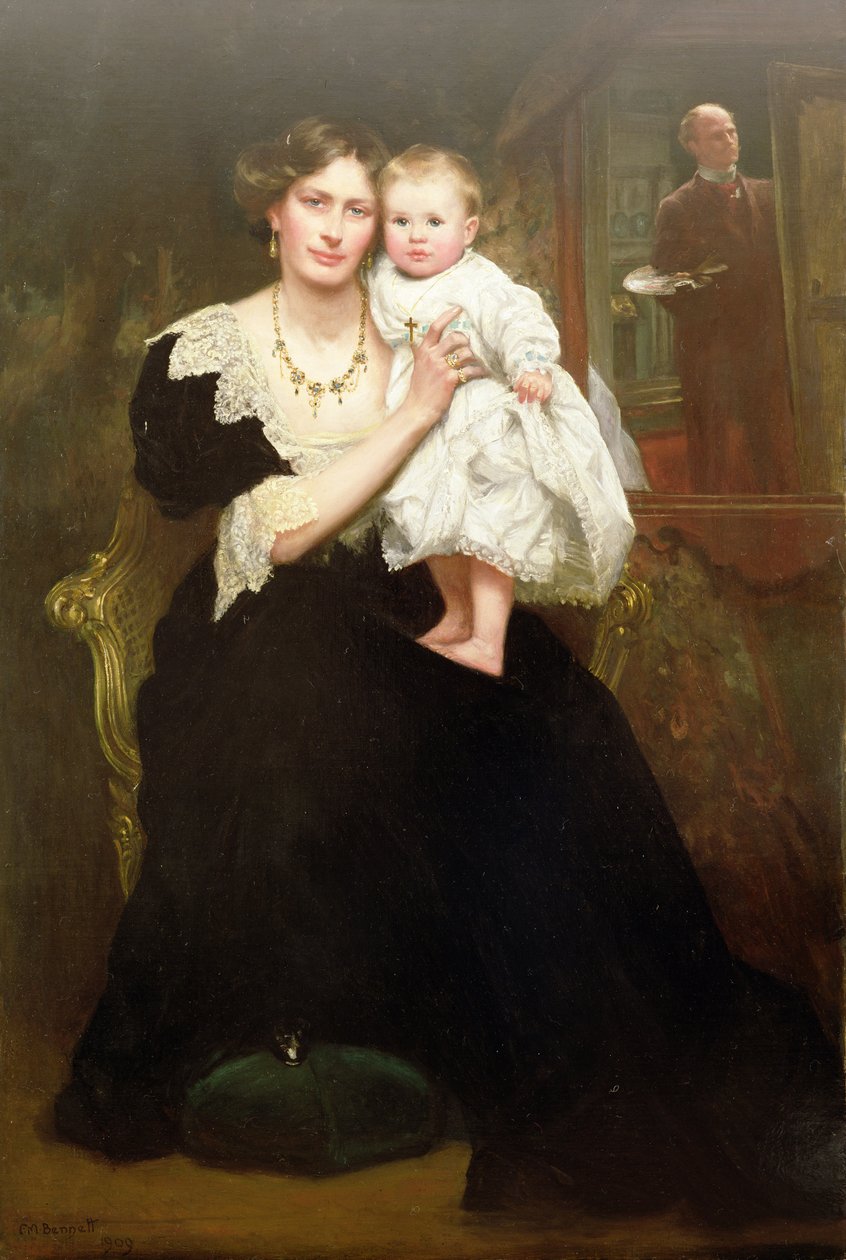 Mme Moss Bennett et enfant - Frank Moss Bennett