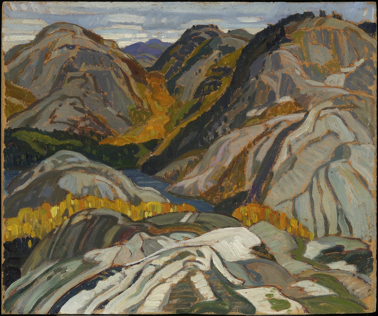 Collines de La Cloche, rochers et ruisseau, 1932 - Franklin Carmichael