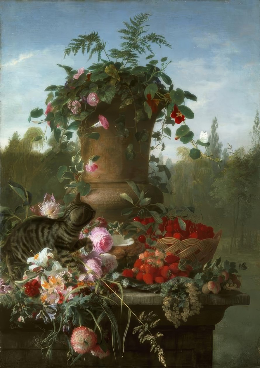 Nature morte avec fleurs et fruits - François Antoine de Bruycker