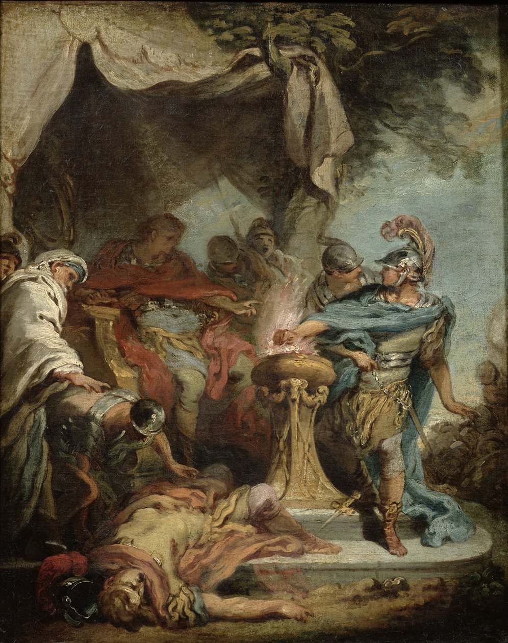 Mucius Scaevola devant Porsenna - François Boucher
