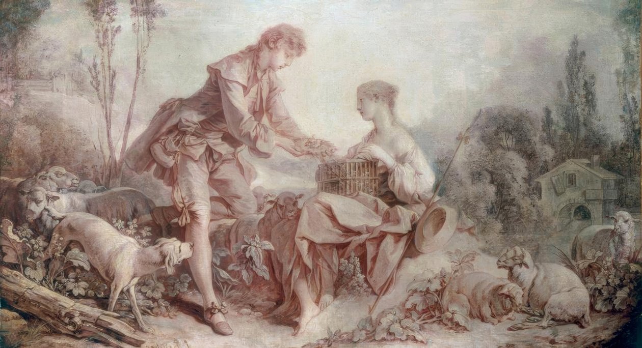 Pastorale à la cage - François Boucher