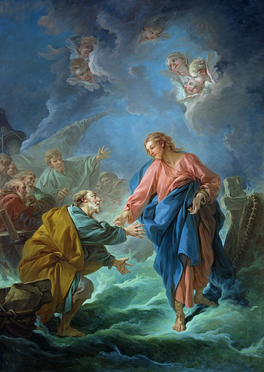 Saint Pierre invité à marcher sur l