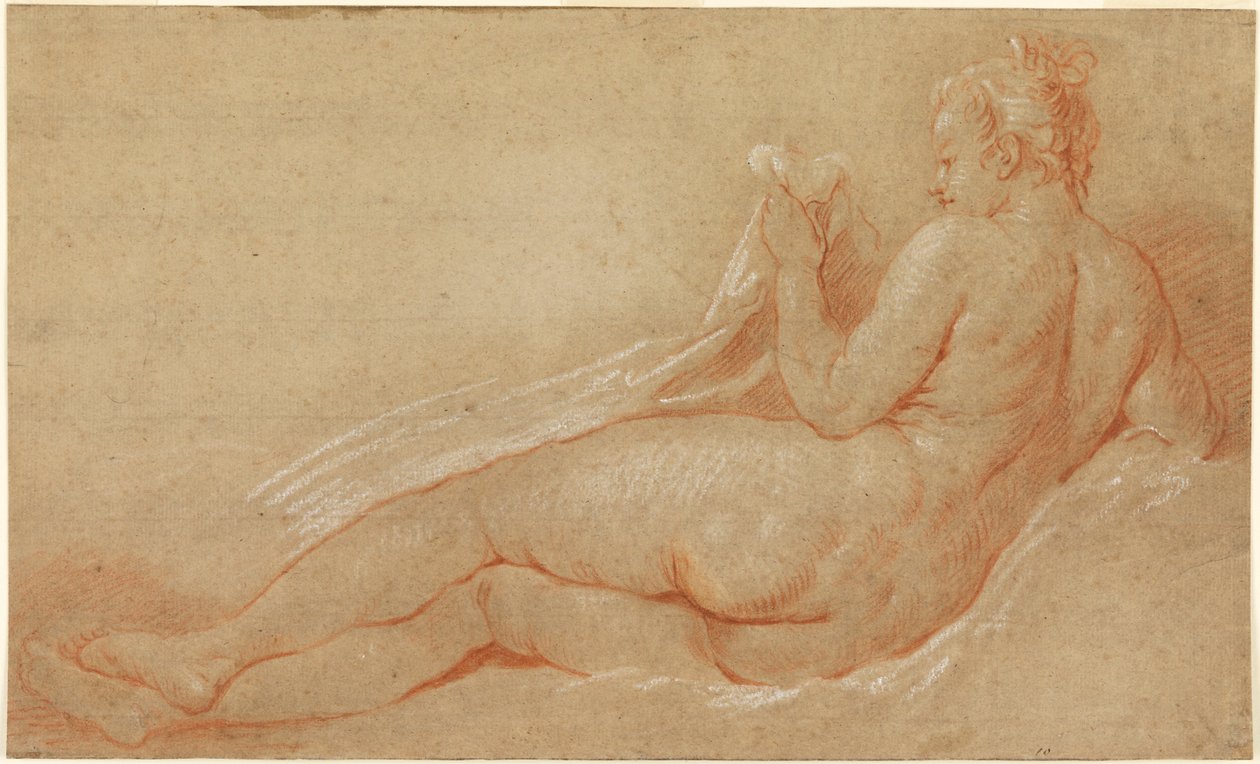 Étude pour un nu allongé - François Boucher