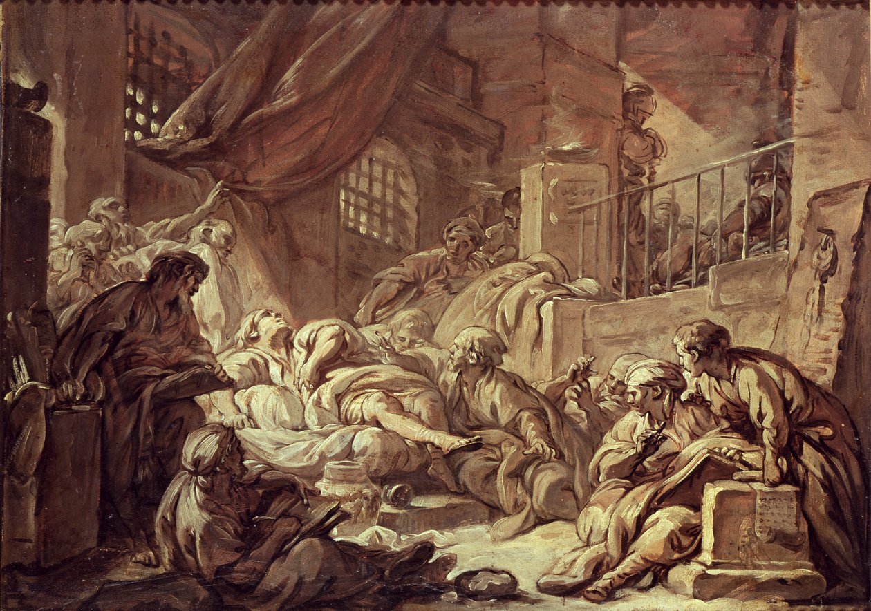 Étude pour une scène de prison - François Boucher