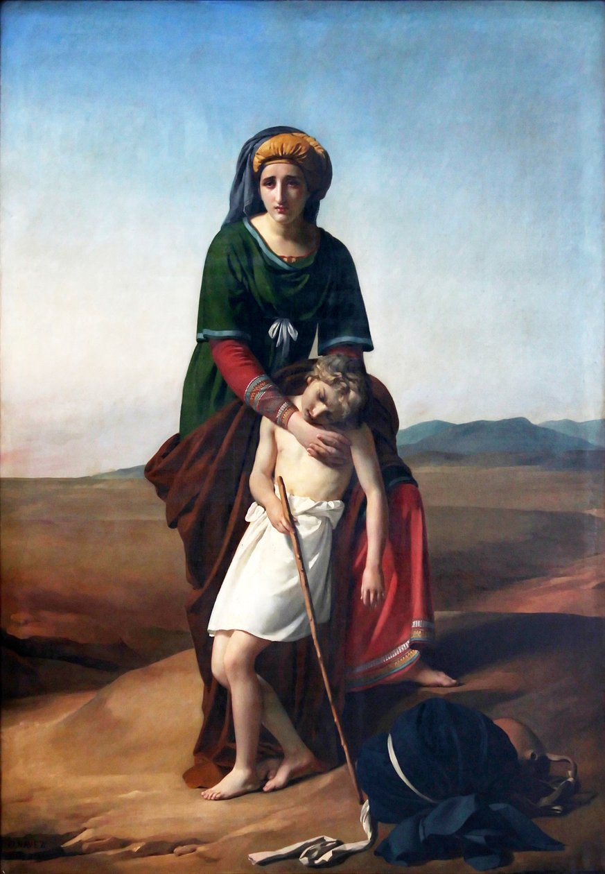 Agar et Ismaël dans le désert - François Joseph Navez