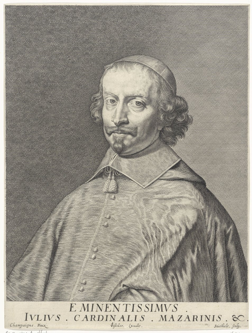 Portrait du cardinal Giulio Raimondo Mazarino (1602-1661) - François Stuerhelt