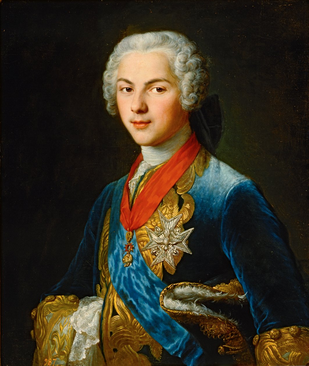 Dauphin Louis, fils du roi Louis XV ... (peinture sur toile) - Francois-Hubert Drouais