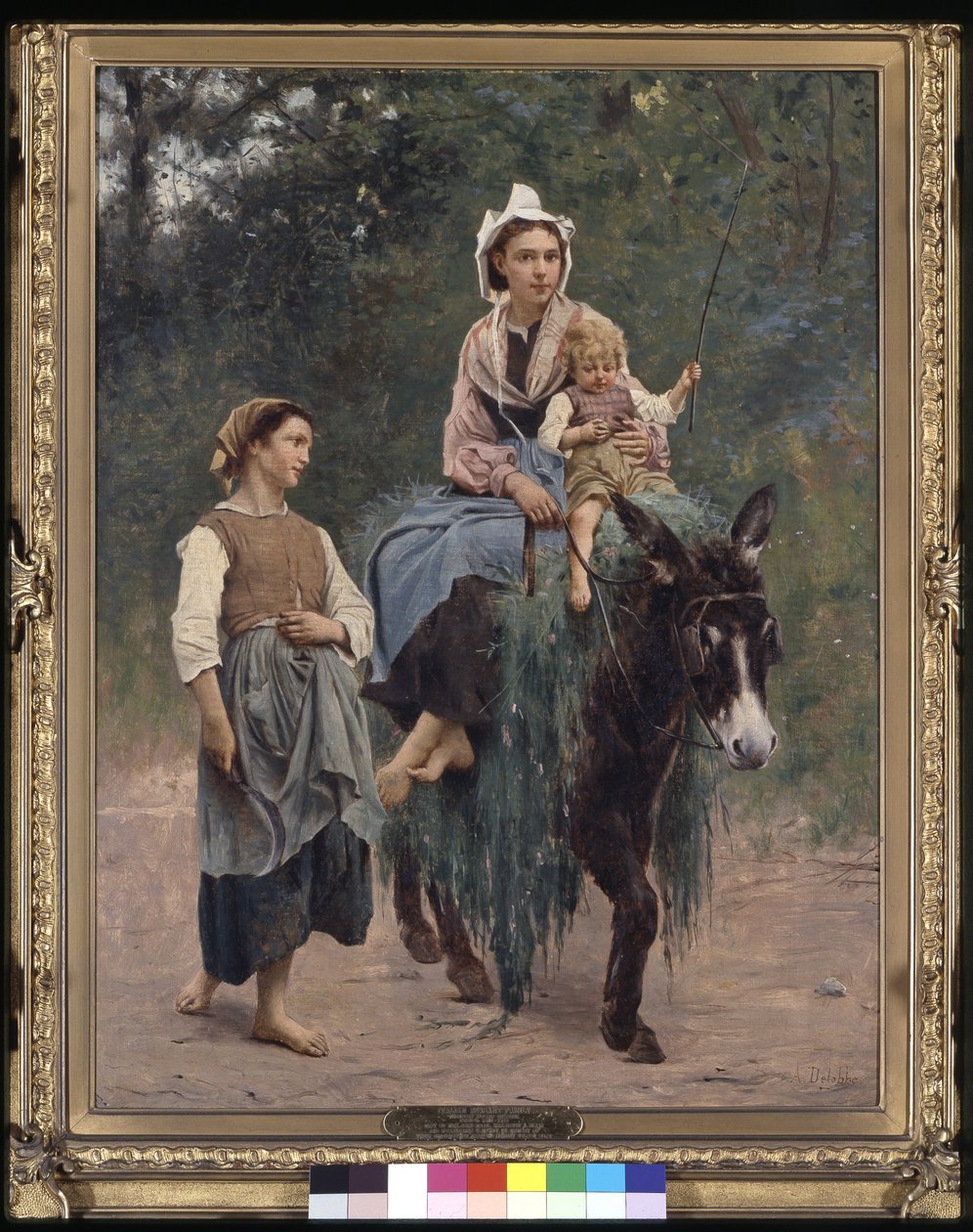 Famille de paysans italiens, date inconnue - François Alfred Delobbe