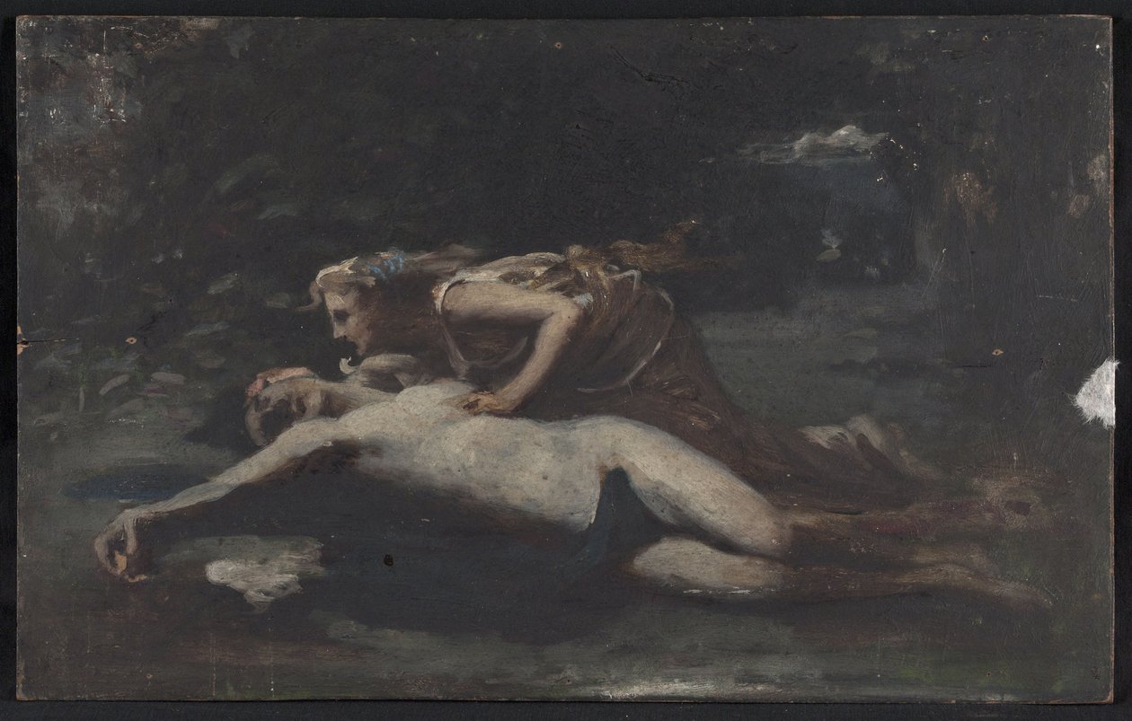 Pyrame et Thisbé, vers 1875 - François Alfred Delobbe