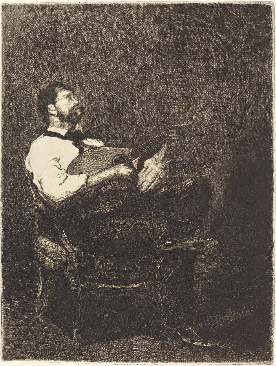 Joueur de guitare - François Bonvin