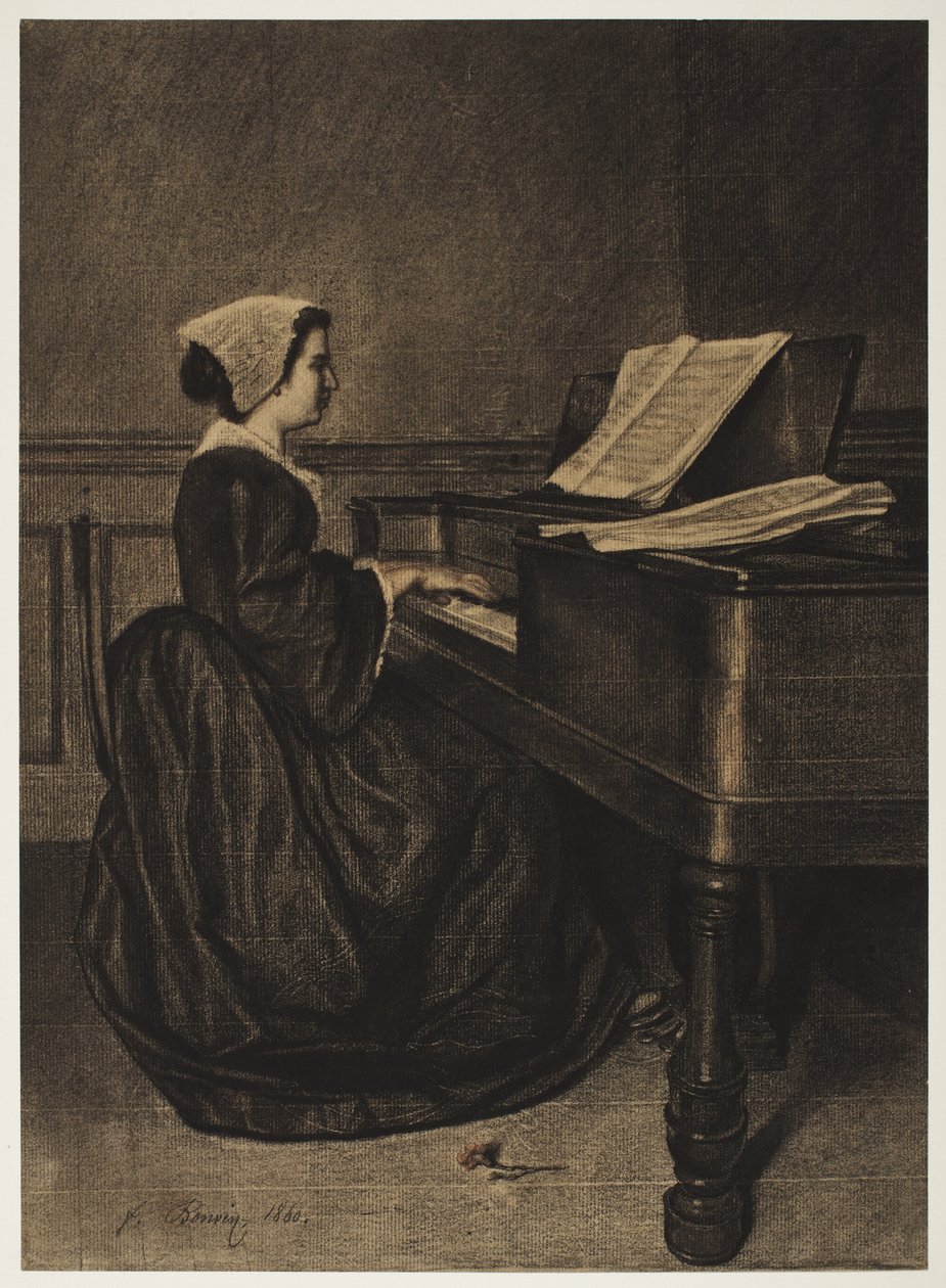 Femme au clavecin - François Bonvin