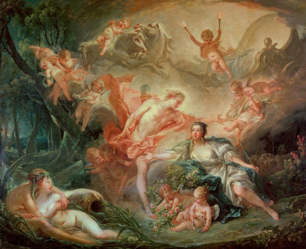 Apollon se révèle à Isis - François Boucher