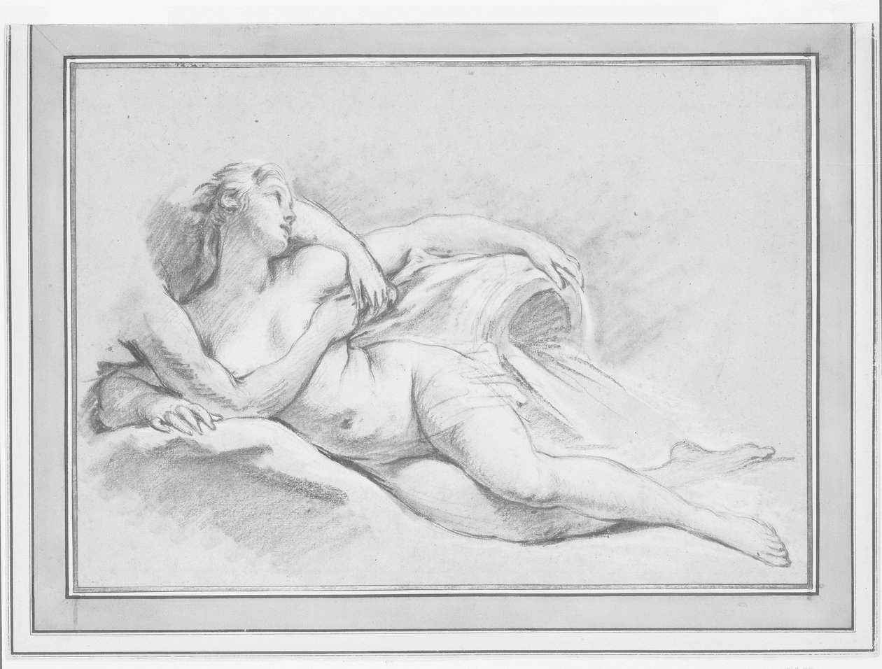 Boucher - Étude pour deux nymphes, vers 1749 - François Boucher