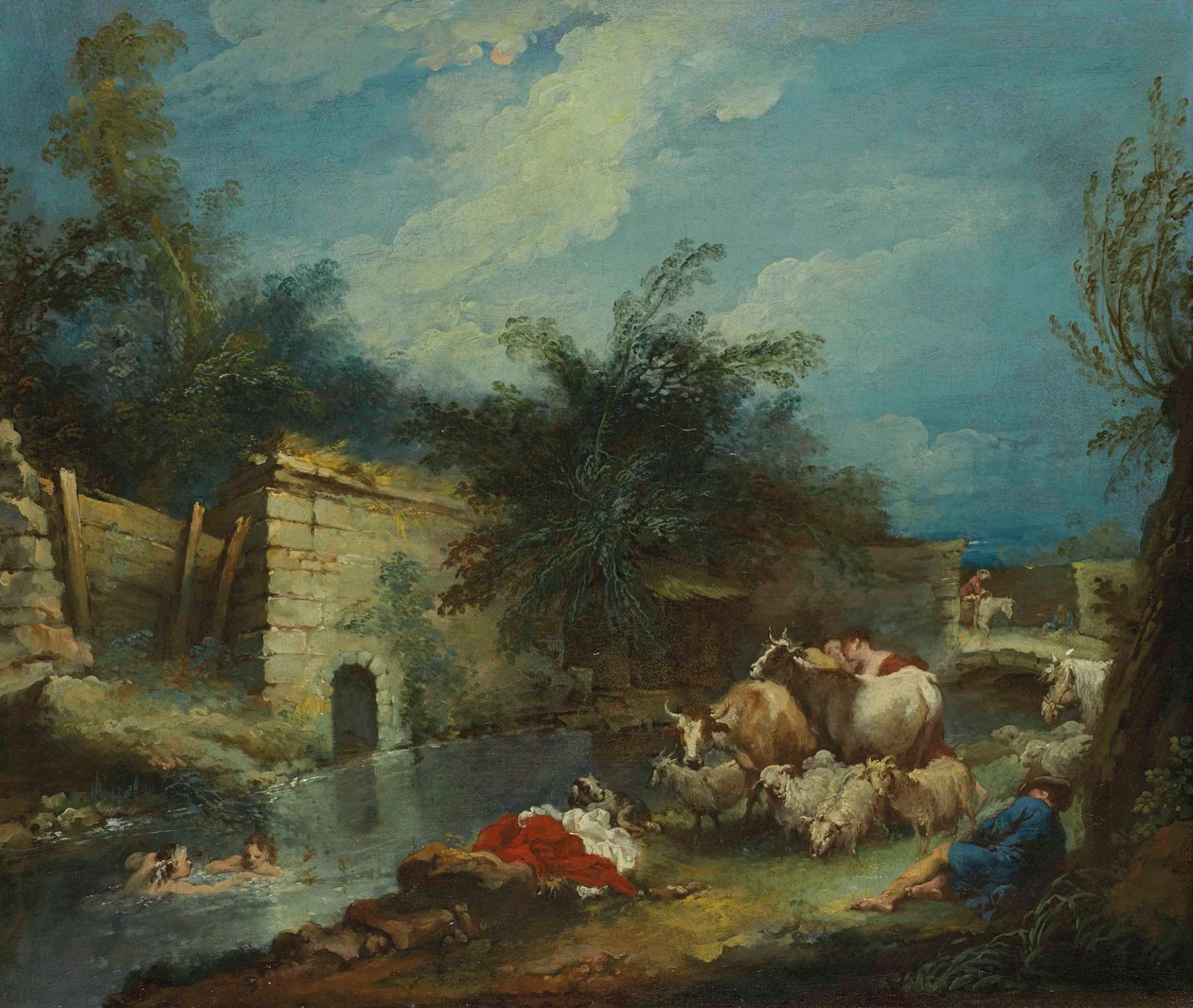 Boucher - Le Repos des bergers - François Boucher