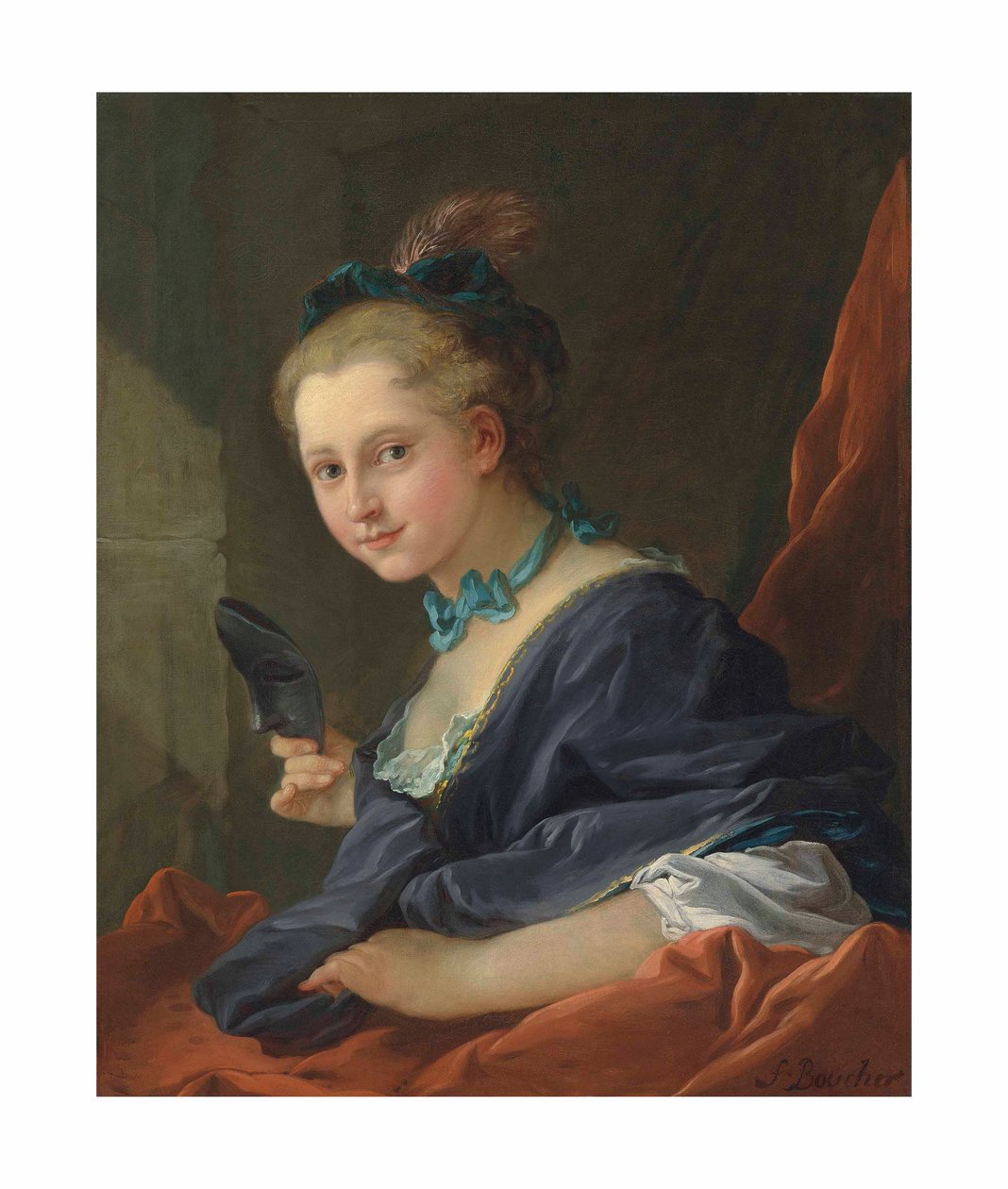 Boucher - Le Soir or La Dame allant au Bal, 1734 - François Boucher