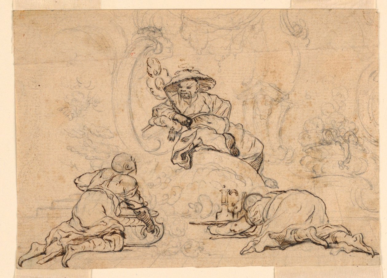 Dessins pour ornement de chinoiserie - François Boucher