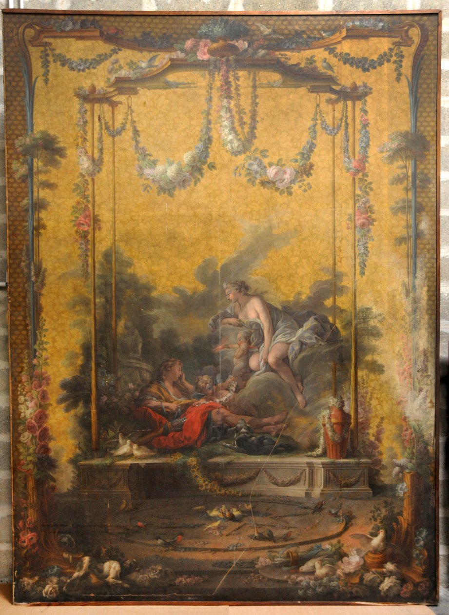 François BOUCHER, Maurice JACQUES - CARTON DE TAPISSERIE. AURORE ET CEPHALE, GOB-21-001 - François Boucher