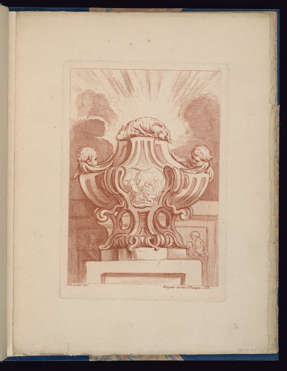 Planche 2, Livre de vases - François Boucher