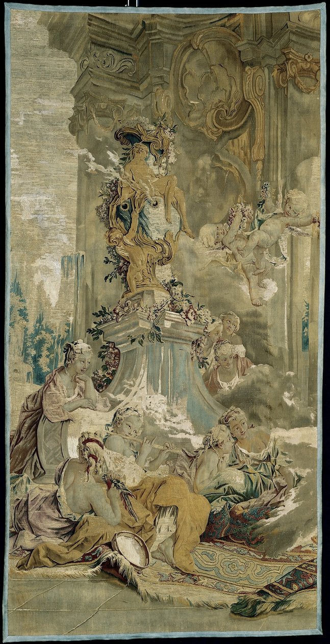 Entrée de Psyché dans le palais de Cupidon [fragment gauche], extrait de L