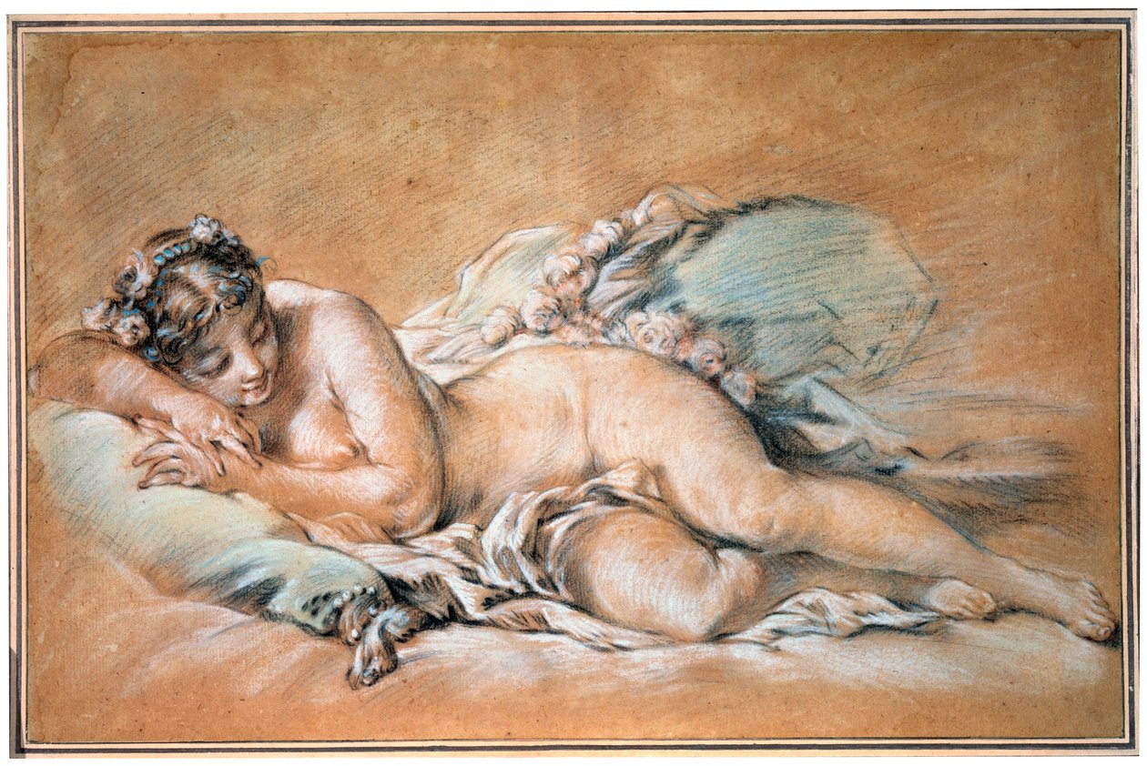 Jeune femme endormie, 1758 - François Boucher