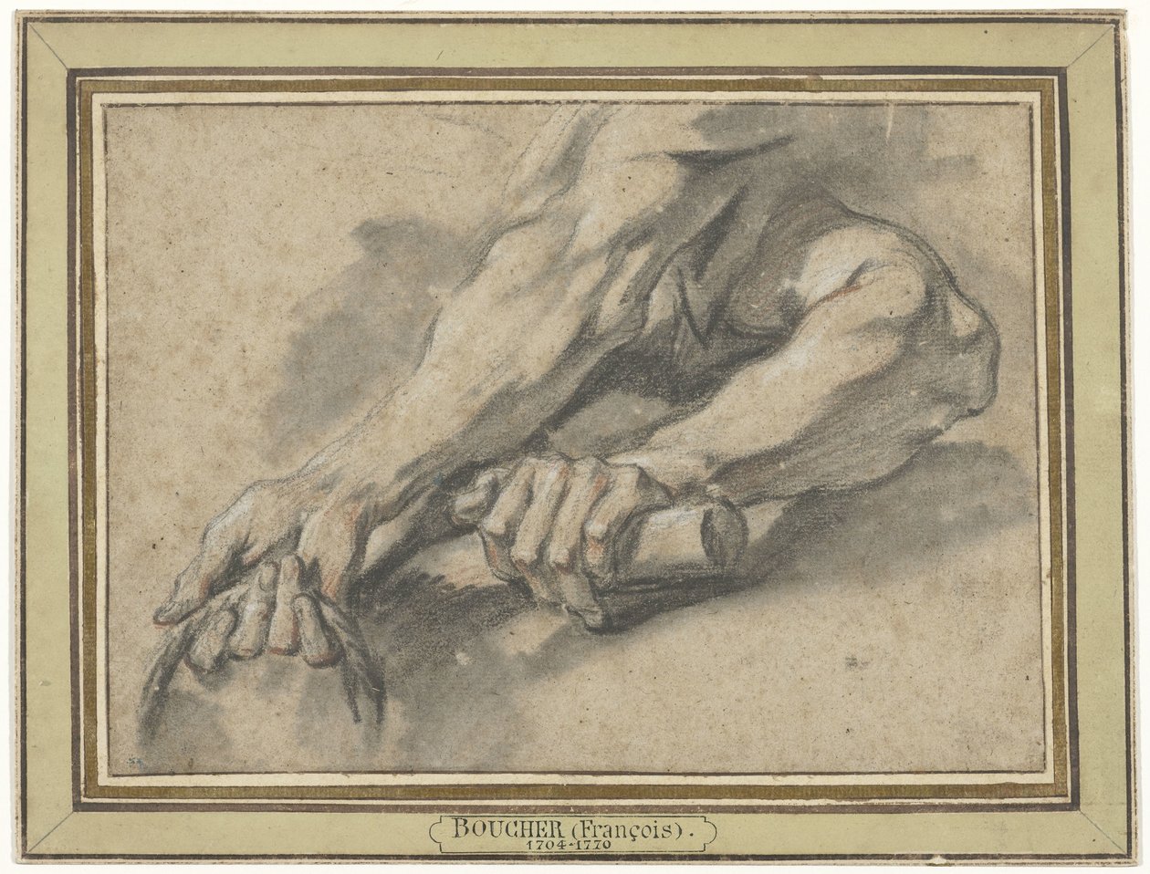 Études de deux avant-bras - François Boucher