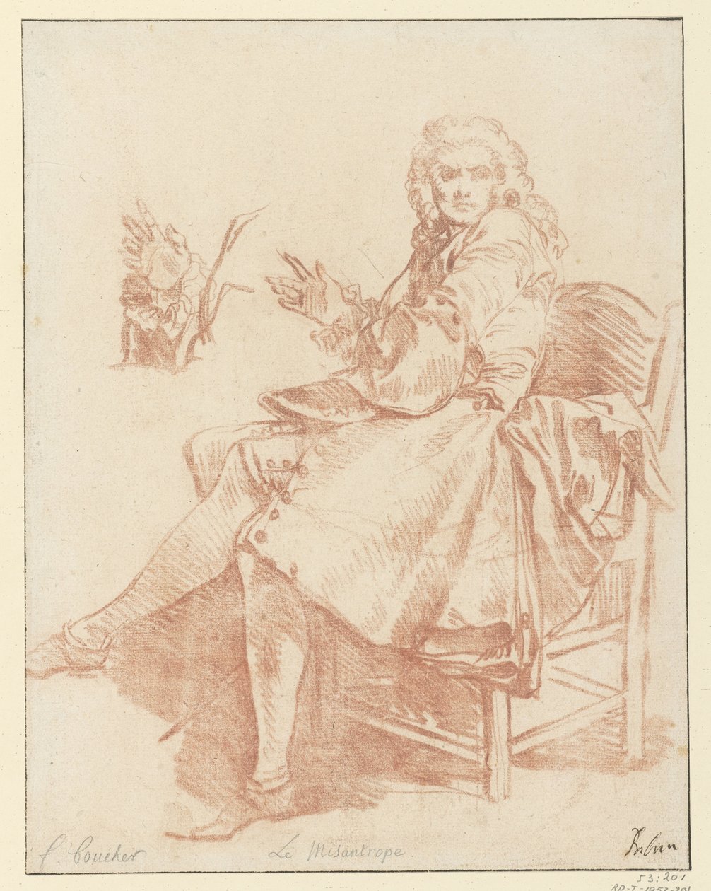 Étude pour Alceste, illustration de Le Misanthrope de l