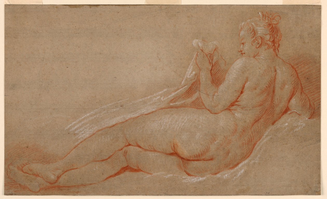 Étude pour un nu allongé - François Boucher