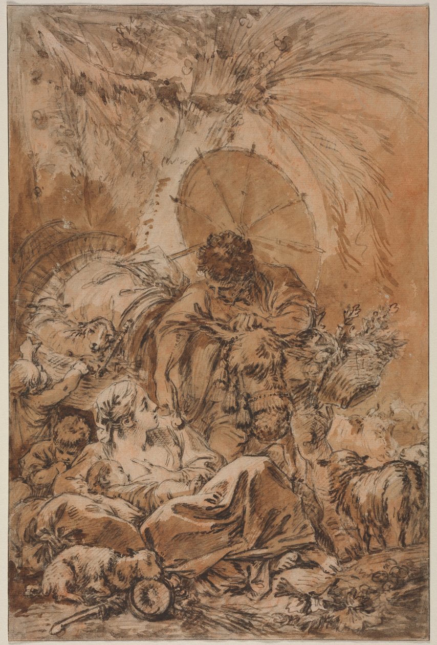 Le départ de Jacob - François Boucher