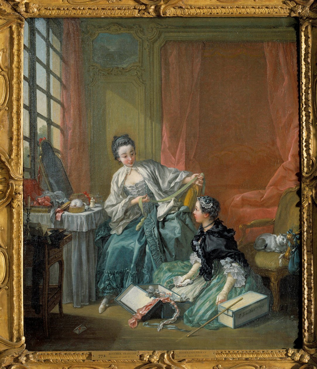 Le Marchand de mode Peinture de François Boucher (1703-1770). 1746. Stockholm. Musée National - François Boucher