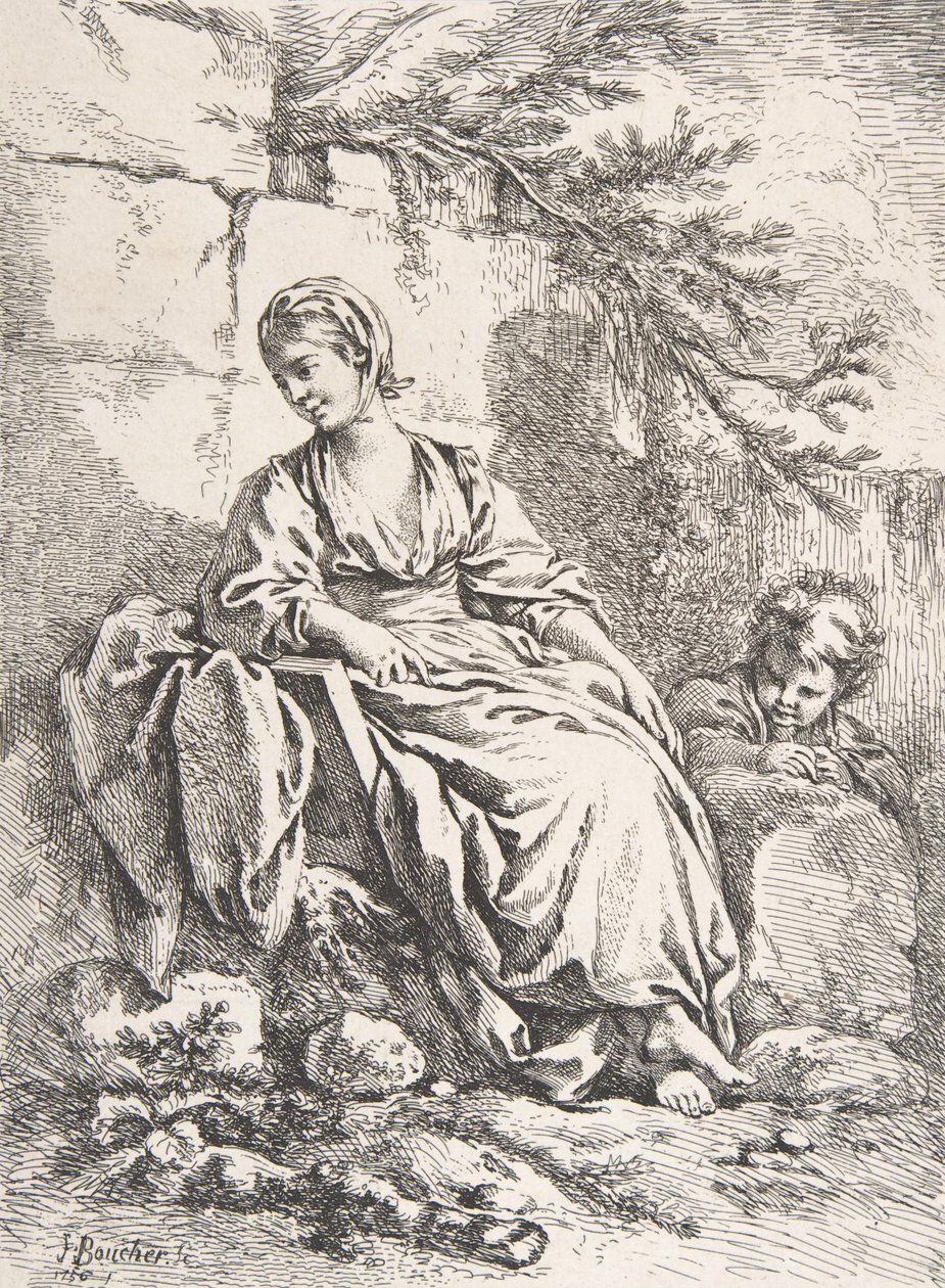 La Jeune Fille se reposant, 1756 - François Boucher