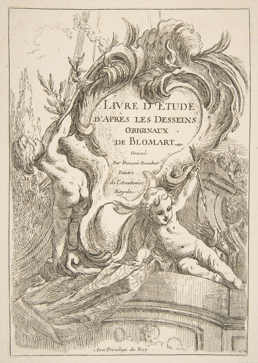 Page de titre, 1753 - François Boucher