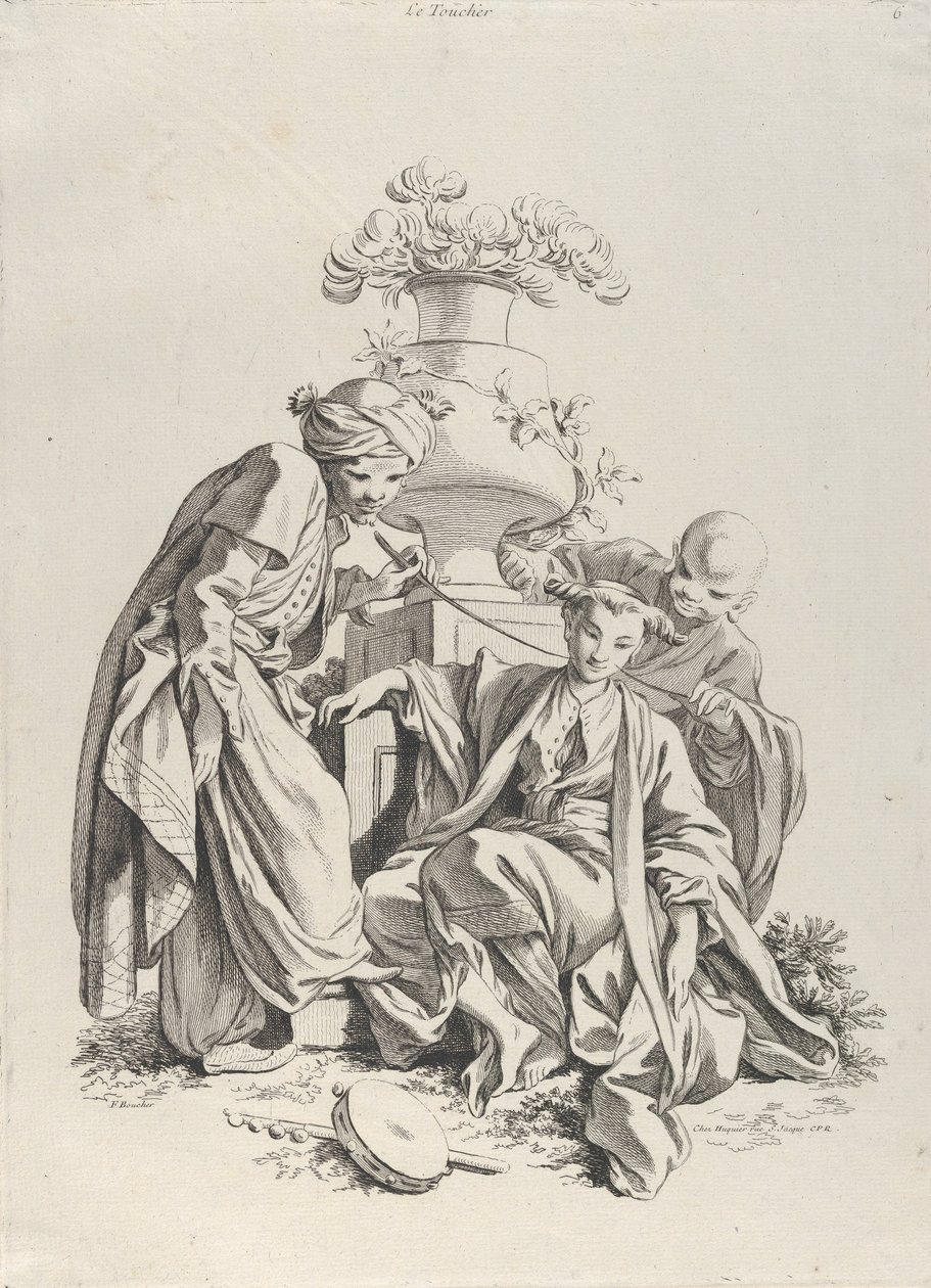 Le toucher, des Cinq Sens, 1720-70 - François Boucher