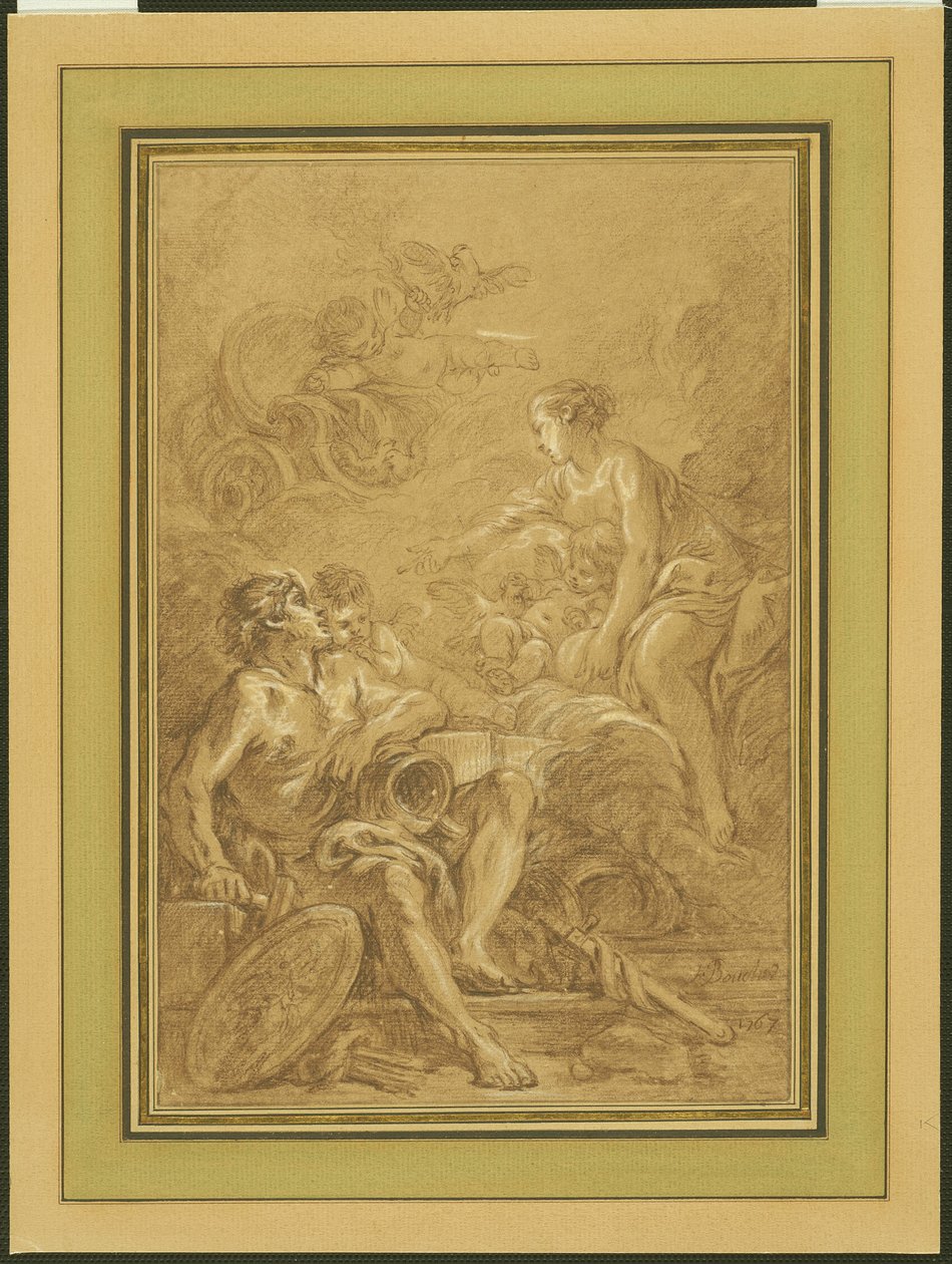 Vénus commande à Vulcain de fabriquer des armes pour Énée - François Boucher