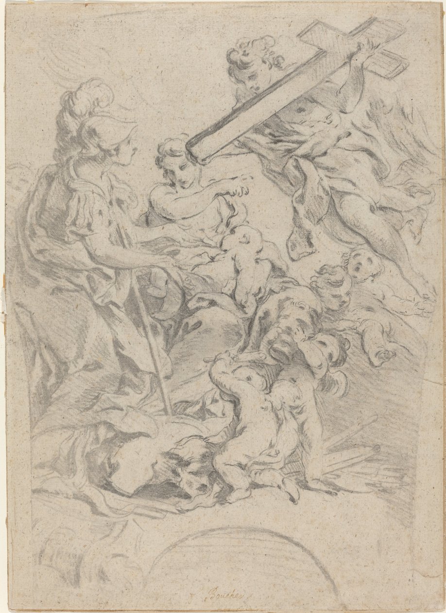 Foi et charité - François Boucher after Giovanni Battista Gaulli