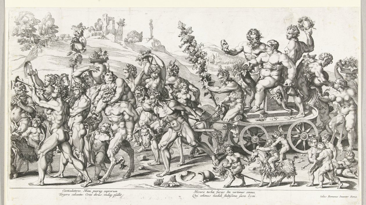 Triomphe de Bacchus, partie droite - François Chauveau (attributed to)