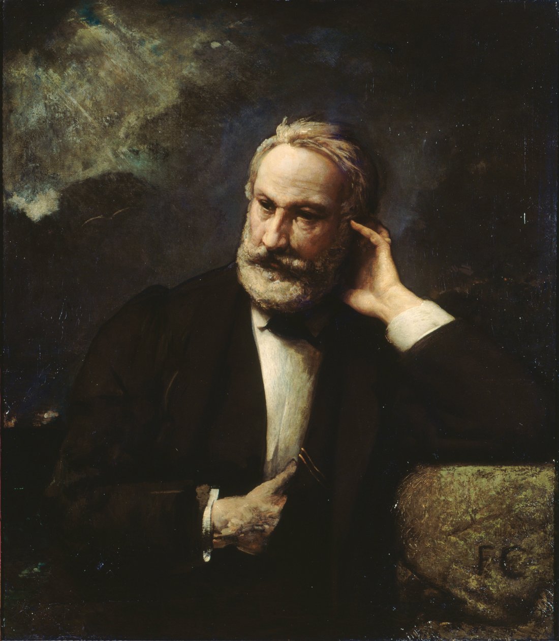 Portrait de Victor Hugo 1802-1885, vers 1868 - François Chifflart