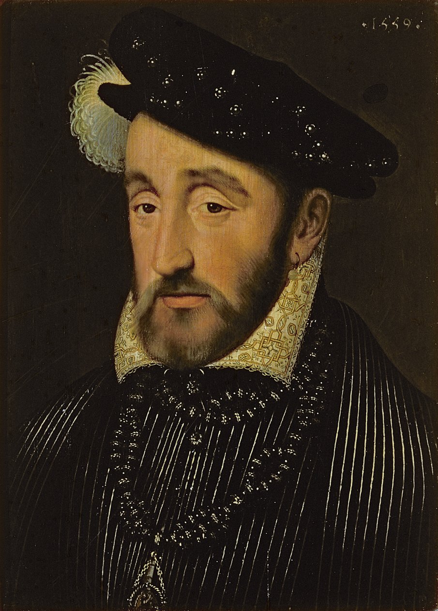 Portrait de Henri II de France (1519-59), 1559 - François Clouet