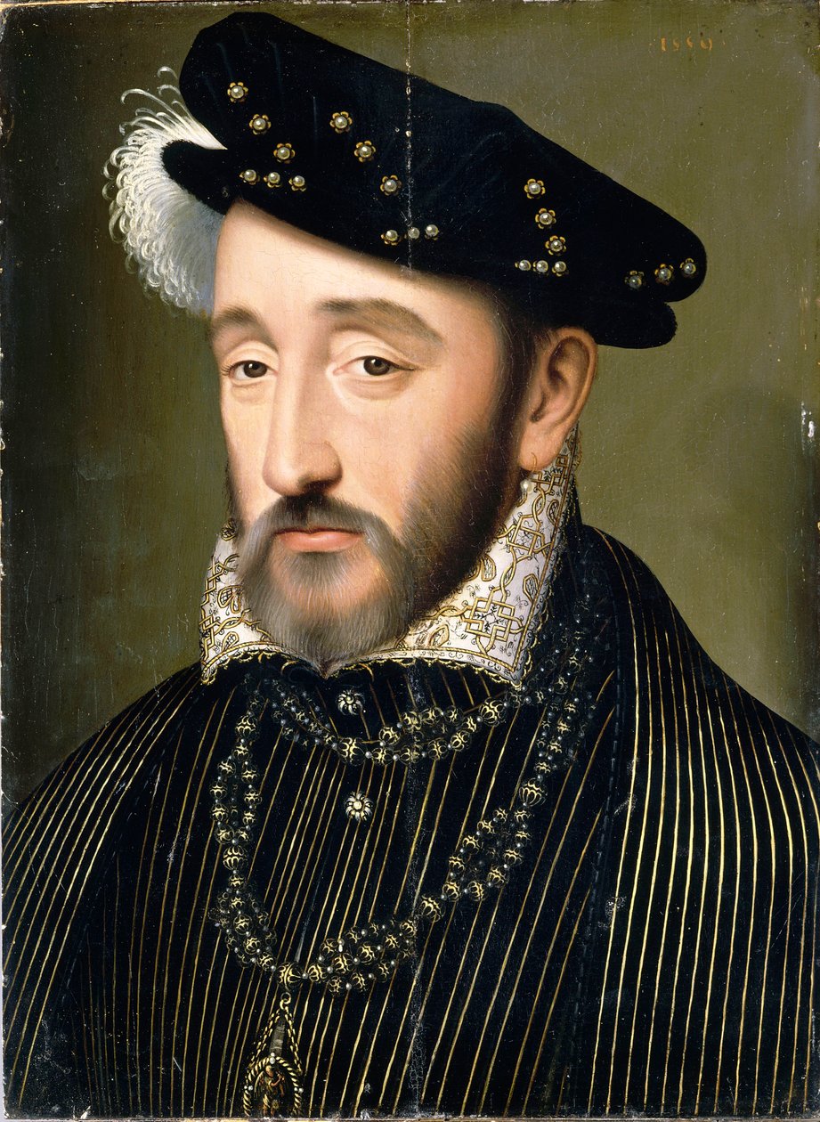 Portrait du roi Henri II de France 1519-1559, 1547 - François Clouet