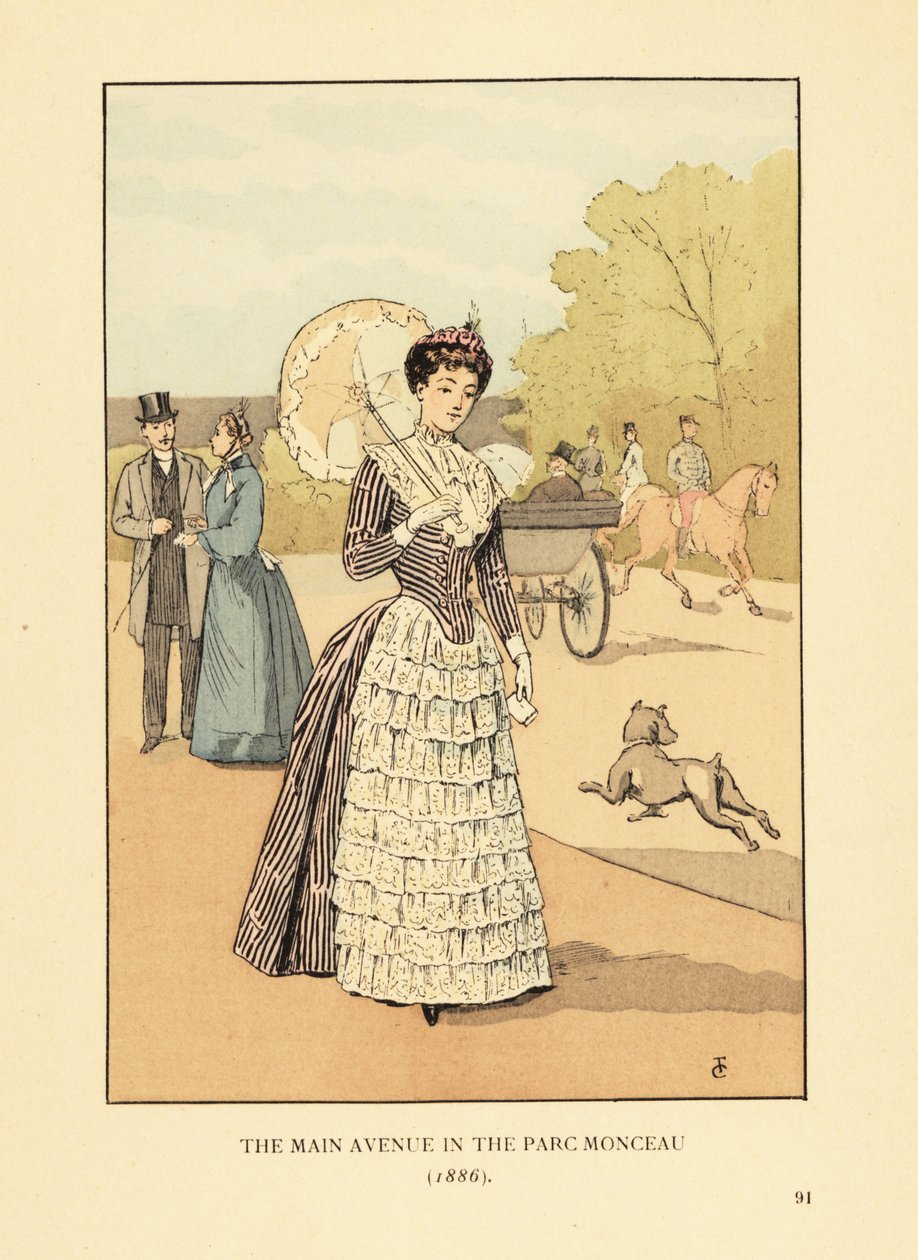 La grande avenue du Parc Monceau - François Courboin