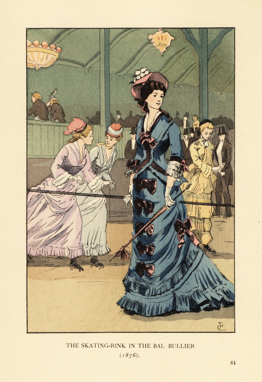 La patinoire du Bal Bullier en 1876 - François Courboin
