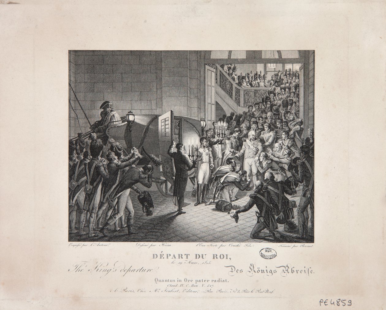 Départ du Roi, 19 mars 1815, c.1820 - François Joseph Heim