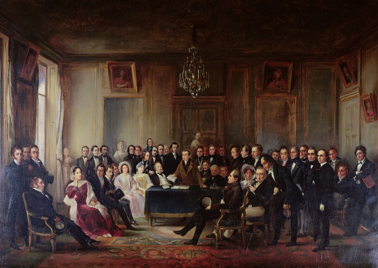 François Andrieux (1759-1833) lisant sa tragédie 