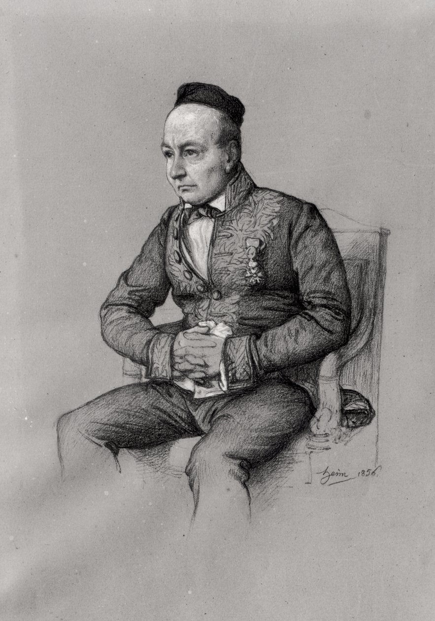 Portrait de Charles Augustin Sainte-Beuve (1804-69) - François Joseph Heim