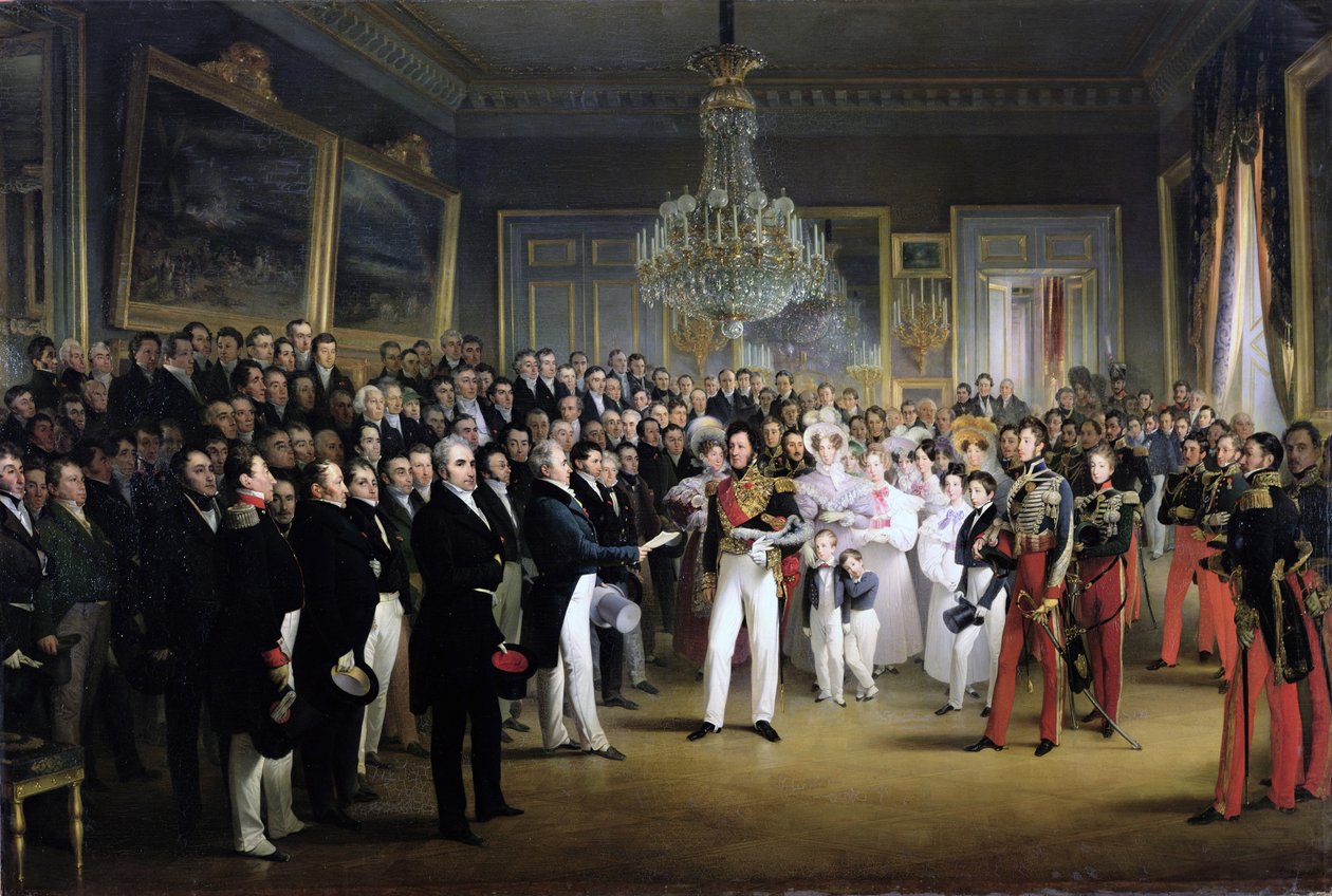 La Chambre des Députés au Palais Royal convoquant le Duc d