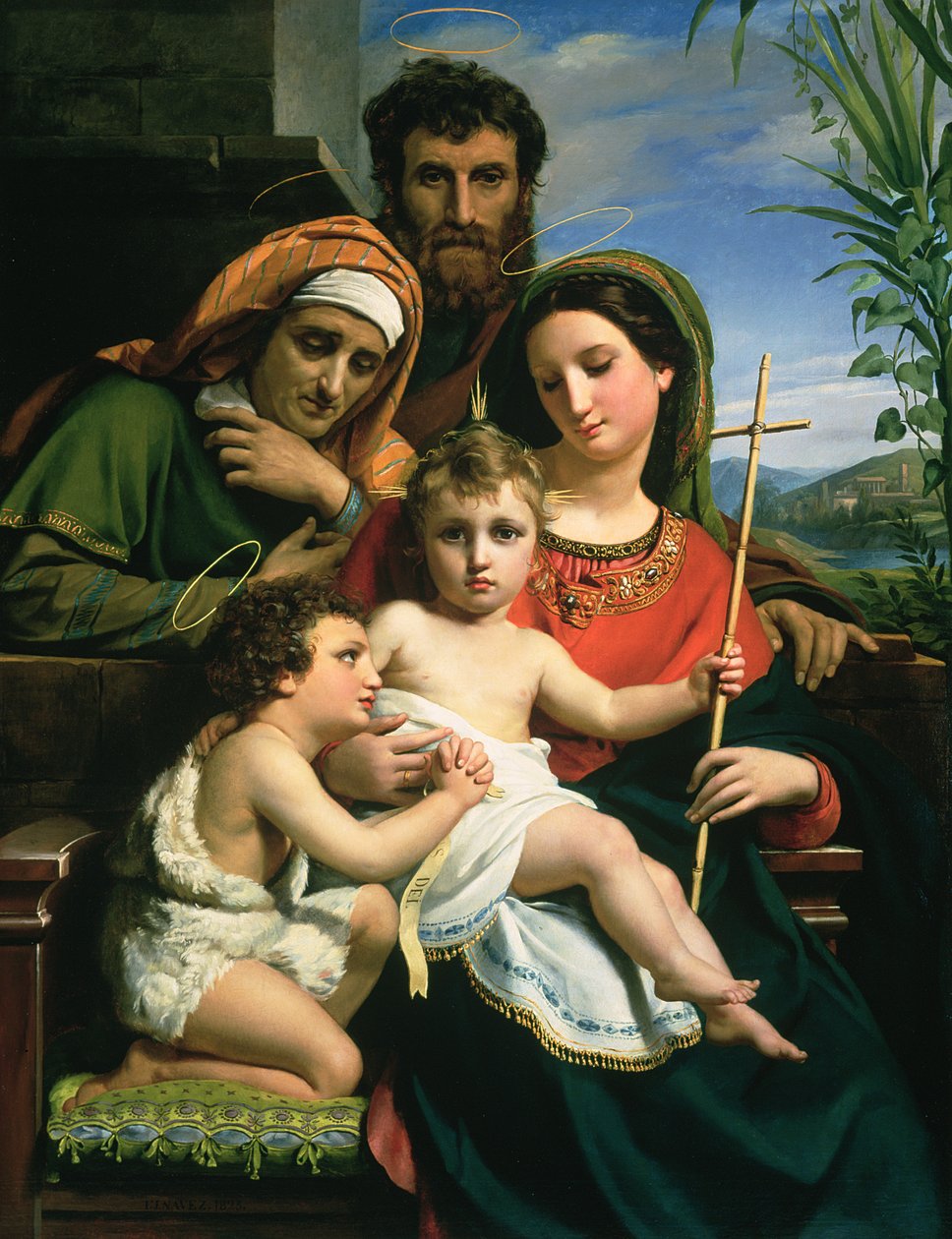 La Sainte Famille avec les saints Jean-Baptiste et Élisabeth, 1823 - François Joseph Navez