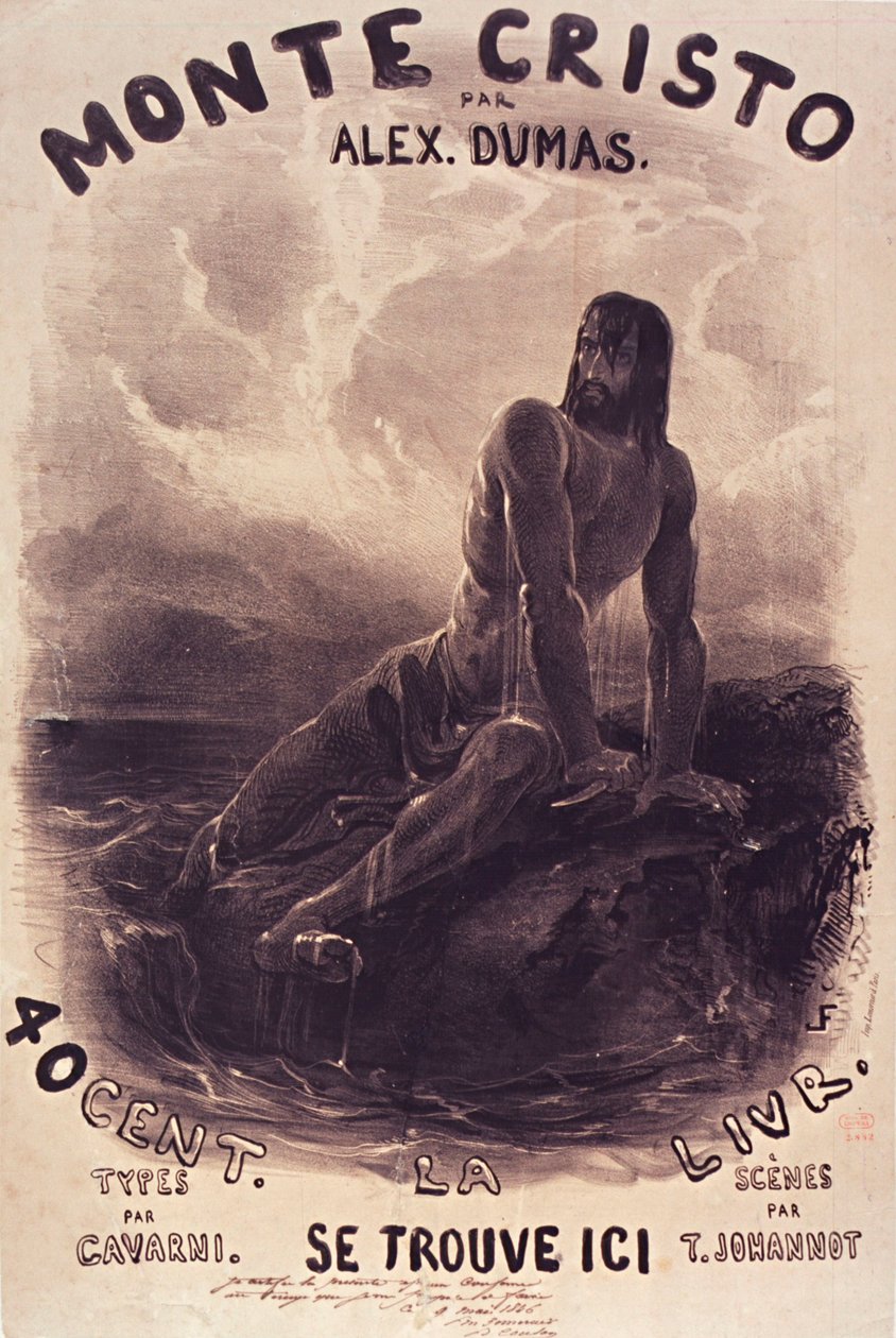 Louis Français-Dantès sur son rocher - Francois Louis Francais