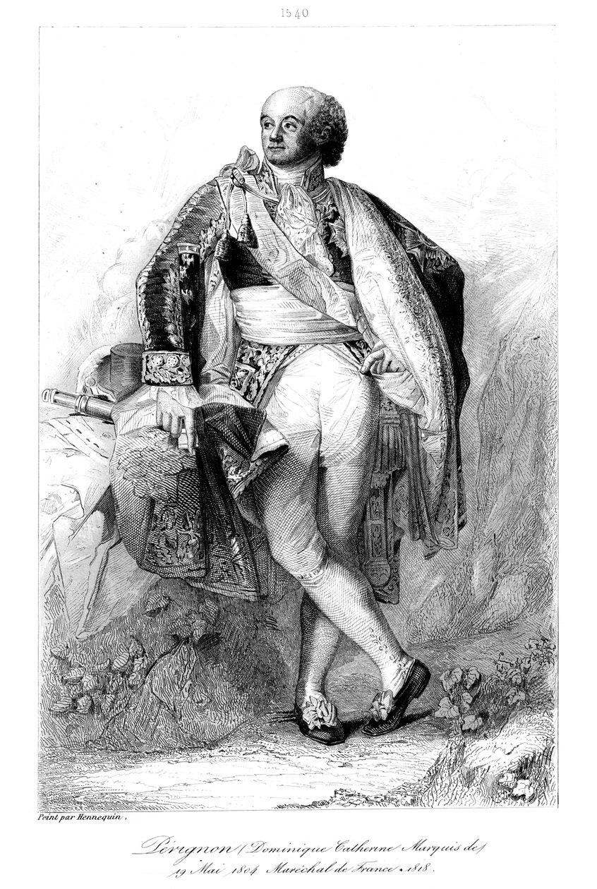 Dominique Catherine Pérignon 1754-1818, marquis de Grenade et maréchal de France, 1839 - François Pigeot