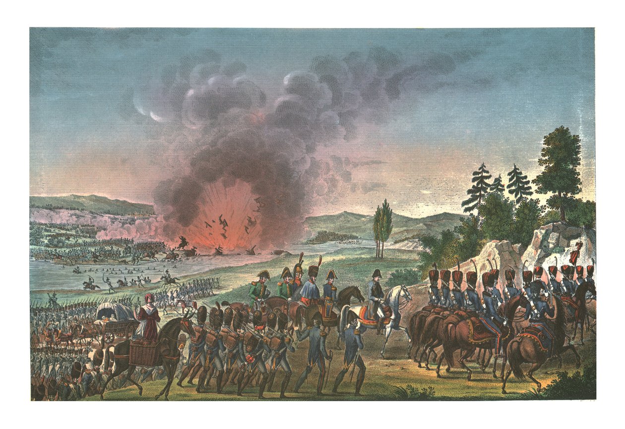 Retraite des Français après la bataille de Leipzig, 19 octobre 1813, vers 1850 - François Pigeot