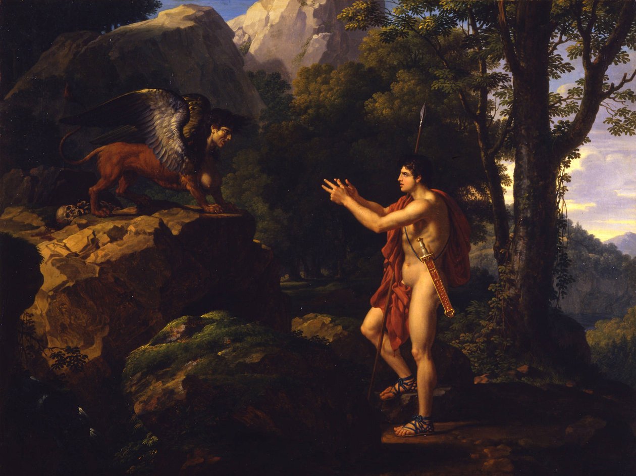 Œdipe et le Sphinx - Francois-Xavier Fabre