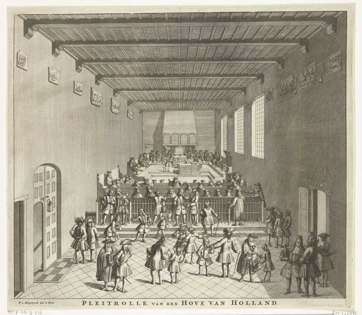 Cour de Hollande en session, vers 1700 - François van Bleyswijck